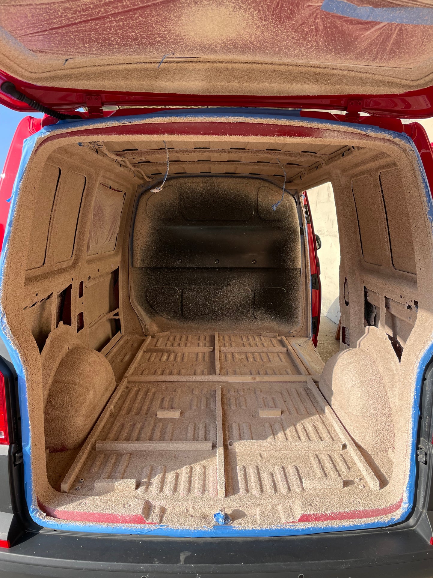 Isolation liège projeté